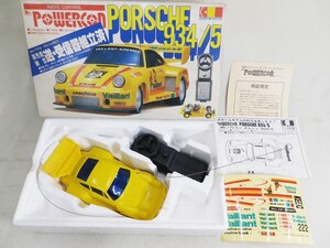 51●c045☆ジャンク品　グンゼ産業　1/24スケール　Mr.パワコン　ポルシェ934/5　送・受信機組立済　昭和レトロ　GUNZE　現状