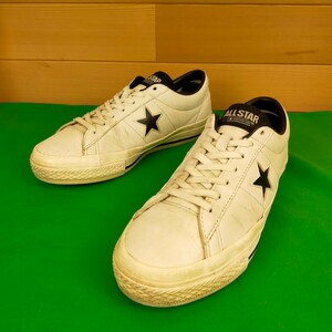 即決 CONVERSE 25cm ONE STAR GOLF レザー ホワイト コンバース ワンスター ゴルフ メンズ 33500200