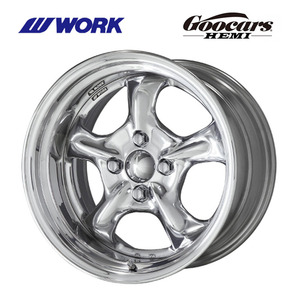 送料無料 ワーク Goocars HEMI DEEP RIM Odisk 10J-15 +85～－16 4H-100 (15インチ) 4H100 10J+85～－16【4本セット 新品】