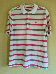 【送料無料】美品／ナイキ／ナイキゴルフ／NIKE／NIKEGOLF／半袖シャツ／青木功夫風／Mサイズ