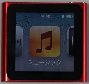 iPod nano, MC699J, 16GB, レッド, ガラス割れ, 中古