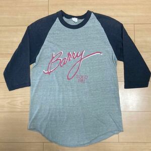 当時物ビンテージ80sバリー・マニロウBarry Manilow七分袖Tシャツ 1981年ツアー 80