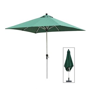 Center Column Outdoor With Crank, 8 Ribs, Aluminum Alloy Non-rust Garden Umbrella, Suitable For Terrace, Swimming Pool, Garden,