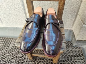 [新品] Alden D6423 NST Monk Strap コードバン プラザラスト モンクストラップ US7D 25cm