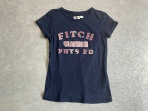 Abercrombie & Fitch◆フロッキープリントデザイン◎ Tシャツ カットソー 半袖 ◆サイズS◆アバクロ