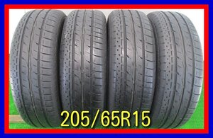 ■中古タイヤ■　205/65R15 94H BRIDGESTONE LUFT RVⅡ クラウン ノア ヴォクシー等 夏タイヤ オンロード 激安 中古 送料無料 B471