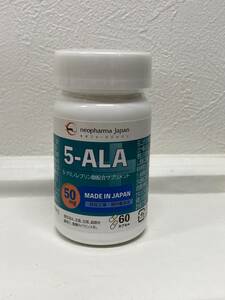 7666　日本製サプリメント　【ネオファーマジャパン　5-ALA　50mg　アミノ酸 5-アミノレブリン酸 配合　60粒 （60日分）】