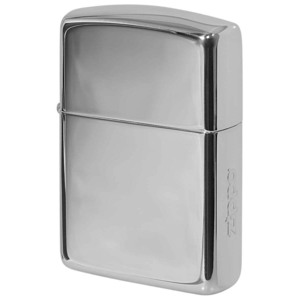 Zippo ジッポライター アーマー 銀メッキ 10ミクロン ミラー 鏡面 ポリッシュ ゴールドタンク 80068