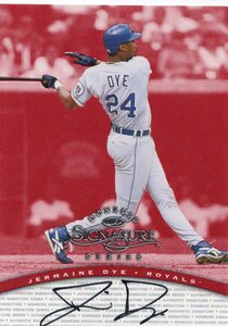 MLB 1997 DONRUSS SIGNATURE 　JERMAINE DYE ジャーメイン・ダイ 直筆サイン　新品ミント状態品