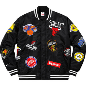 希少★新品本物【黒★M】Nike NBA Teams Warm Up Jacket ウォームアップ ジャケット 正規店購入 シュプリーム 限定 入手困難 Supreme 18S/S