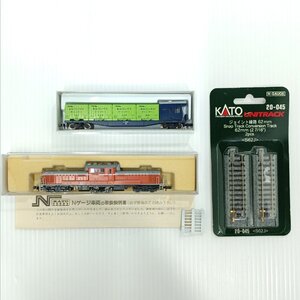 KATO カトー 鉄道模型ほか ３点/702 M DD51/803A コキフ10000/20-045ジョイント線路 62㎜/ ケース入り 現状品 動作未確認【道楽札幌】