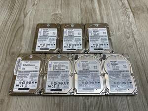 *9677-0221 7台SET Seagate 900GB HDD - SAS / ST900MM0006 / 10Krpm - 6Gb 2.5インチ (発送サイズ:B)