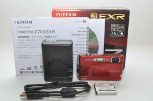 ★極上美品★FUJIFILM 富士フィルム FINEPIX Z700 EXR レッド 元箱 #A353