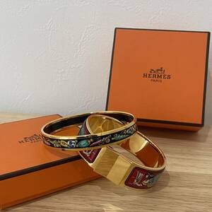 1円~【希少品】HERMES エルメス ブレスレット アクセサリー バングル ブレスレット ゴールド セット ブランド