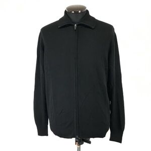 ザラマン/ZARA MAN★ウール100％/スタンドカラーブルゾン【メンズL/黒/black】ジップセーター/ジャケット/coat/Jacket/Jumper◆BH541