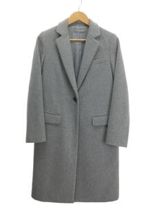 theory luxe◆17FW/SEEK WOOL UNITY/チェスターコート/38/ウール/グレー/03-7309622/汚れ有