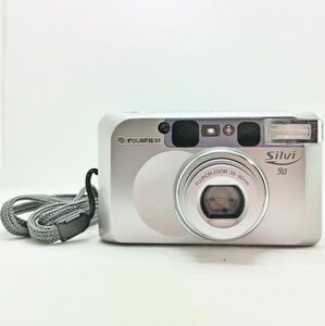 フジフィルム FUJIFILM Silvi 90 コンパクト デジタル フィルムカメラシルバー 動作品 現状 美品