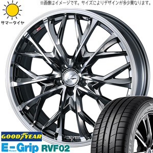 245/40R20 サマータイヤホイールセット アルファード etc (GOODYEAR RVF2 & LEONIS MV 5穴 114.3)