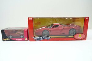 35RH●ミニカー Hot WHeeLs FERRARI 1/18 フェラーリ FXX レッド おまけ付き 現状品