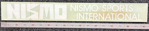 NISMO NISSAN MOTORSPORTS INTERNATIONAL ニスモ レーシングチーム ステッカー「特長 」・ビンテージ 当時物（本物）新品未使用品