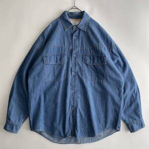 【2020fw】marka -FULL LINING WESTERN JACKET- size/1 (ka) 厚手 オーガニックコットン 大きめ デニムシャツ オーバーサイズ ジャケット