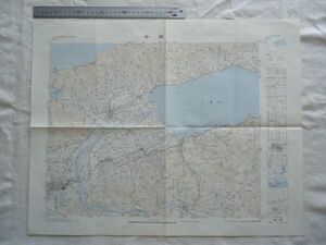 【古地図 昭和40年代】『今市』五万分一地形図大社4号 昭和47年発行【島根 鉄道 山陰本線 木次線 一畑電鉄 宍道湖 出雲空港 歳之峠隧道】