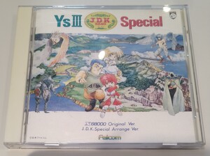 YS Ⅲ wonderers from ys J.D.K. Special 廃盤国内盤中古CD X68000 Original Ver. イース YSⅢ ys3 3 KICA1002 2800円盤 ペケロッパ