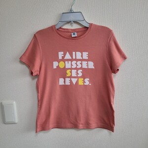 プチバトー 半袖Tシャツ 12ans/152cm サーモンピンク