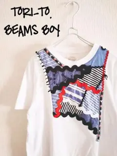 D221687 TORI-TO. × BEAMS BOY コラージュ Tシャツ