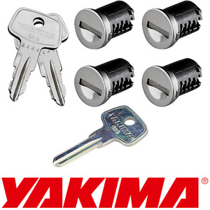 【YAKIMA 純正品】 ヤキマ 汎用 SKSロックコア4個/キーシリンダー 8007204