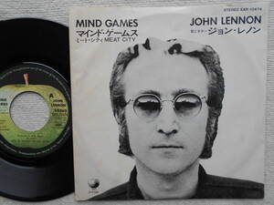 ジョン・レノン JOHN LENNON●シングル盤●マインド・ゲームス ●小野洋子 ヨーコ・オノ●もとビートルズ！！