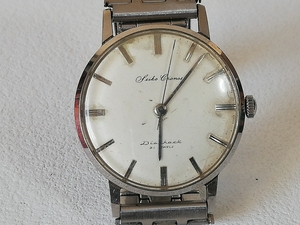 SEIKO クロノス　手巻き メンズ腕時計 1960年代　稼働品　時差不明　ジャンク品　No.478 東京σ