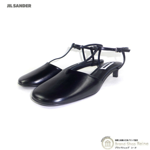 ジルサンダー （JIL SANDER） ハイサンダル レザー J15WP0037 ＃38 シューズ ブラック（新品）