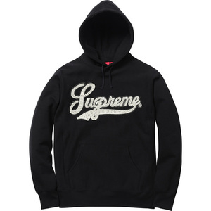 Supreme 16SS Studded Leather Script Hooded Sweatshirt Black Small オンライン購入 国内正規 新品 シュプリーム パーカー 黒 Sサイズ