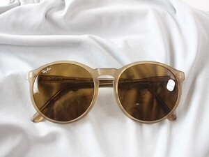 1円　ボシュロム レイバン　Ray-Ban　TRADITIONALS　NEWPORT（＃02）54□18　★　 サングラス 　★　クリアベージュ　TU30 