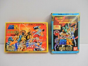 044Z748★【中古品】【FC】 聖闘士星矢 黄金伝説/黄金伝説 完結編 2本セット ファミコン