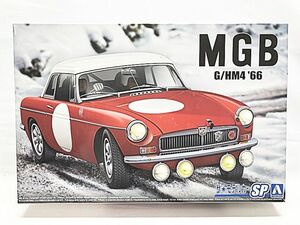 アオシマ　1/24　ザ・モデルカーSP　BLMC G/HM4 MG-B CLUB RALLY Ver. ’66　MGB　やや箱スレあり　プラモデル　同梱OK　1円スタート★S