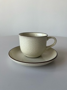 [262] JAPAN VINTAGE STONE WARE Noritake ノリタケ ストーンウェア カップ＆ソーサー 70s 80s 90s アラビア 北欧 ビンテージ ヴィンテージ