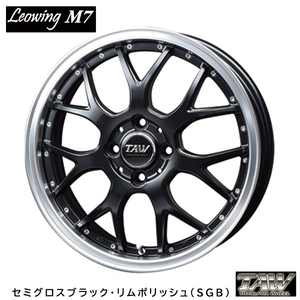 送料無料 トライアルファ TAW Leowing M7 6J-16 +48 4H-100 (16インチ) 4H100 6J+48【4本セット 新品】