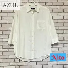 AZUL by moussy　アズールバイマウジー　シャツ　Mサイズ　白色