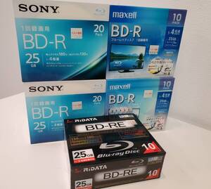 【未開封】BD-R / BD-RE　まとめ売り　合計 70枚　録画用 空きディスク　SONY他 ブルーレイ