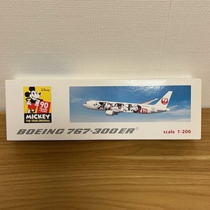 《新品》日本航空 JAL モデルプレーン ボーイング767-300ER ミッキーデザイン