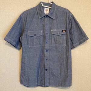 Dickies Short Sleeve Chambray Shirt 3843 S USED ディッキーズ ショートスリーブ シャンブレー シャツ