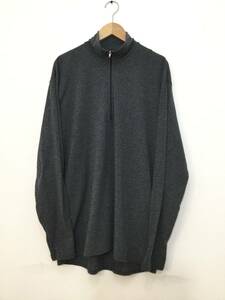 PATAGONIA パタゴニア USA製 ハーフジップ ポリエステル 長袖Tシャツ ロンT メンズXL 大きめ 良品綺麗 