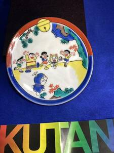 Doraemon and Friends Gorgeous Kutani Ware Porcelain small decorative trinket dish made in Japan dora-01 九谷焼 豆皿 絵皿