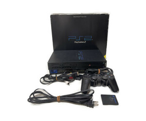 完動品 美品 PlayStation 2 ミッドナイト・ブラック SCPH-50000NB【メーカー生産終了】 貴重 レア ヴィンテージ 