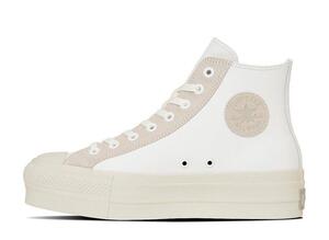 Converse Leather All Star Lifted Hi "White/Light Grey" 23.5cm 31313720