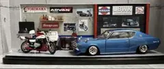 アシェット 1/24 スカイラインHT 2000GT-X ケンメリ  ケース 付