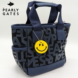 ★新品正規品 PEARLYGATES/パーリーゲイツ ランダムロゴ柄 定番カートバッグ (UNISEX) PGニコちゃん付き