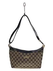 GUCCI◆ショルダーバッグ_GGキャンバス/キャンバス/BLK